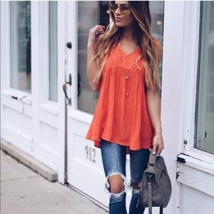 Vici Collection Orange Tank